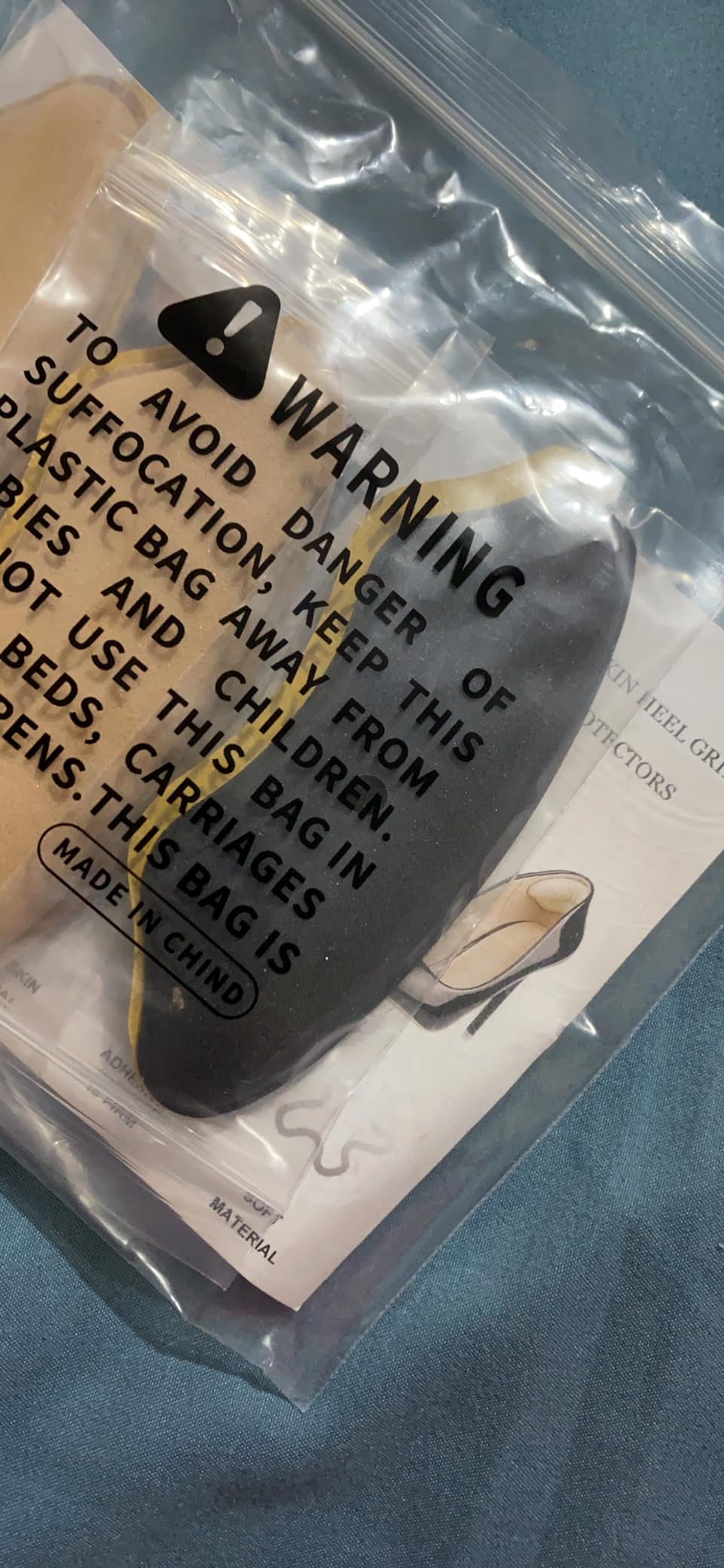 Final product recommendation showing heel pads in multiple shoe types demonstrating versatility