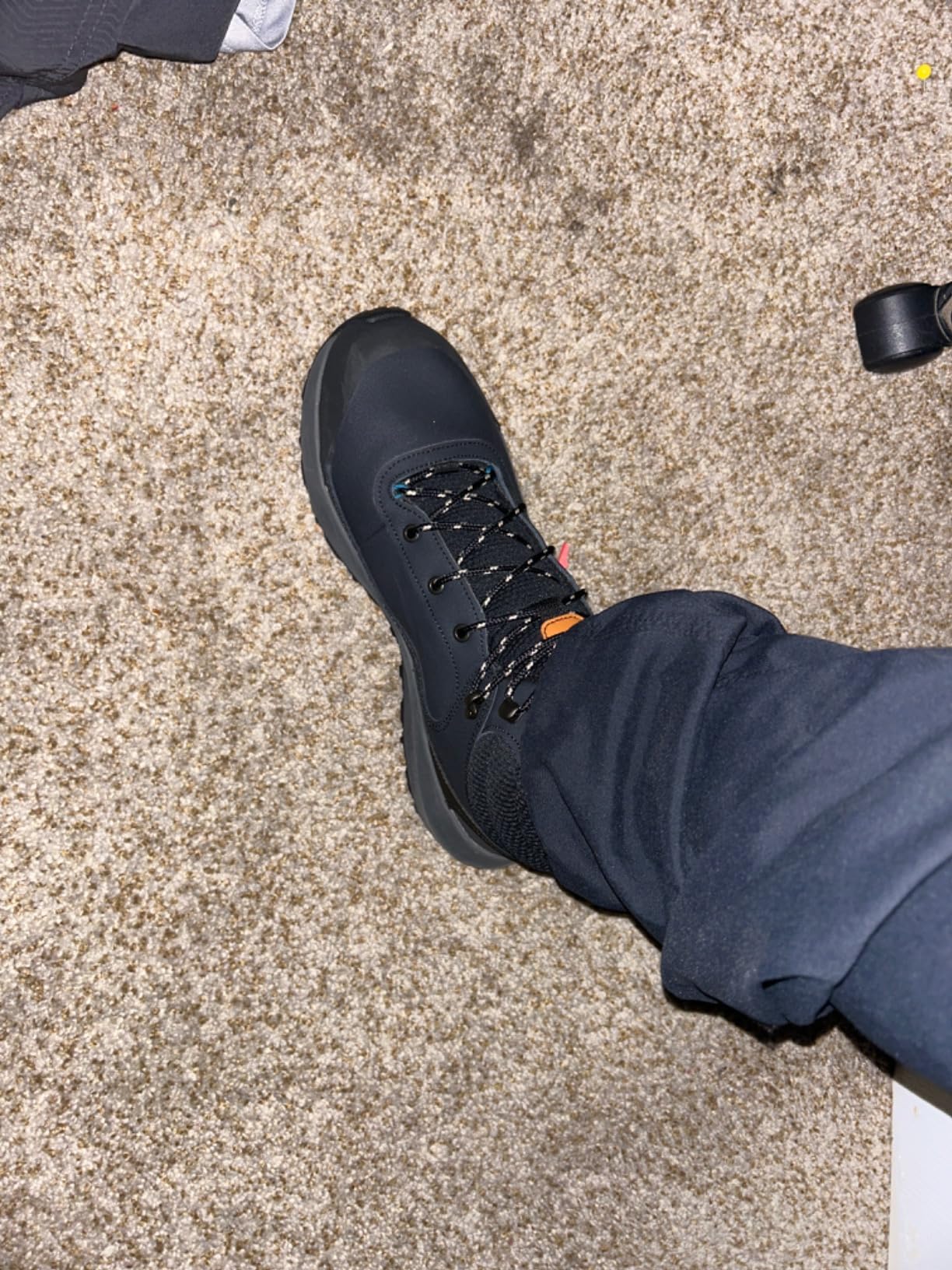 Columbia Men's Trailstorm Peak Mid hiking boots showing Cordovan Brown and Black colorway with OMNI-TECH waterproof construction