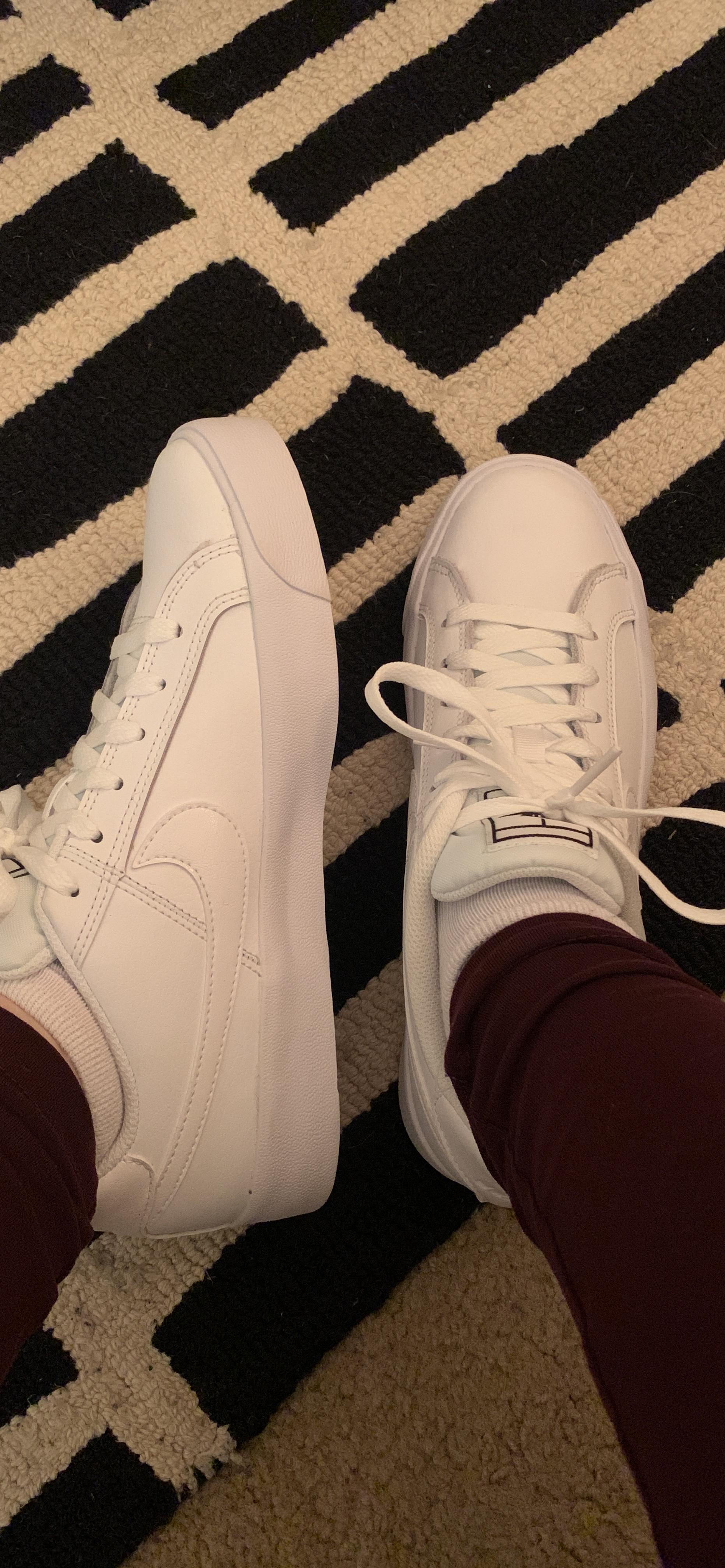 Final product shot of Nike Women's Court Borough Low showing overall design and appeal