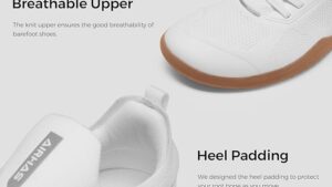 Airhas Men's Barefoot Shoes Zero Drop Wide Toe Box