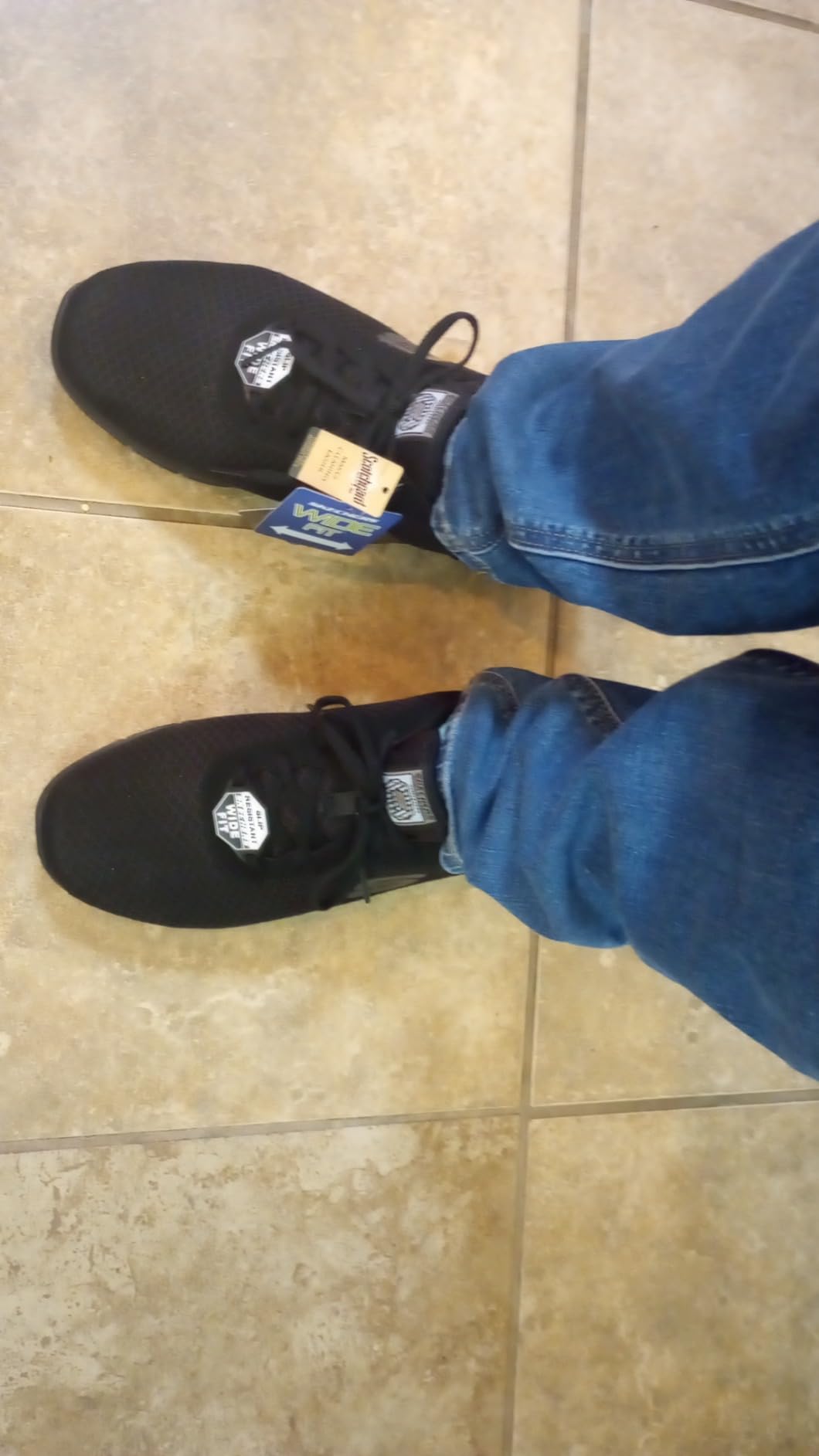 Skechers Ghenter Bronaugh work shoe showing breathable mesh upper and lacing system