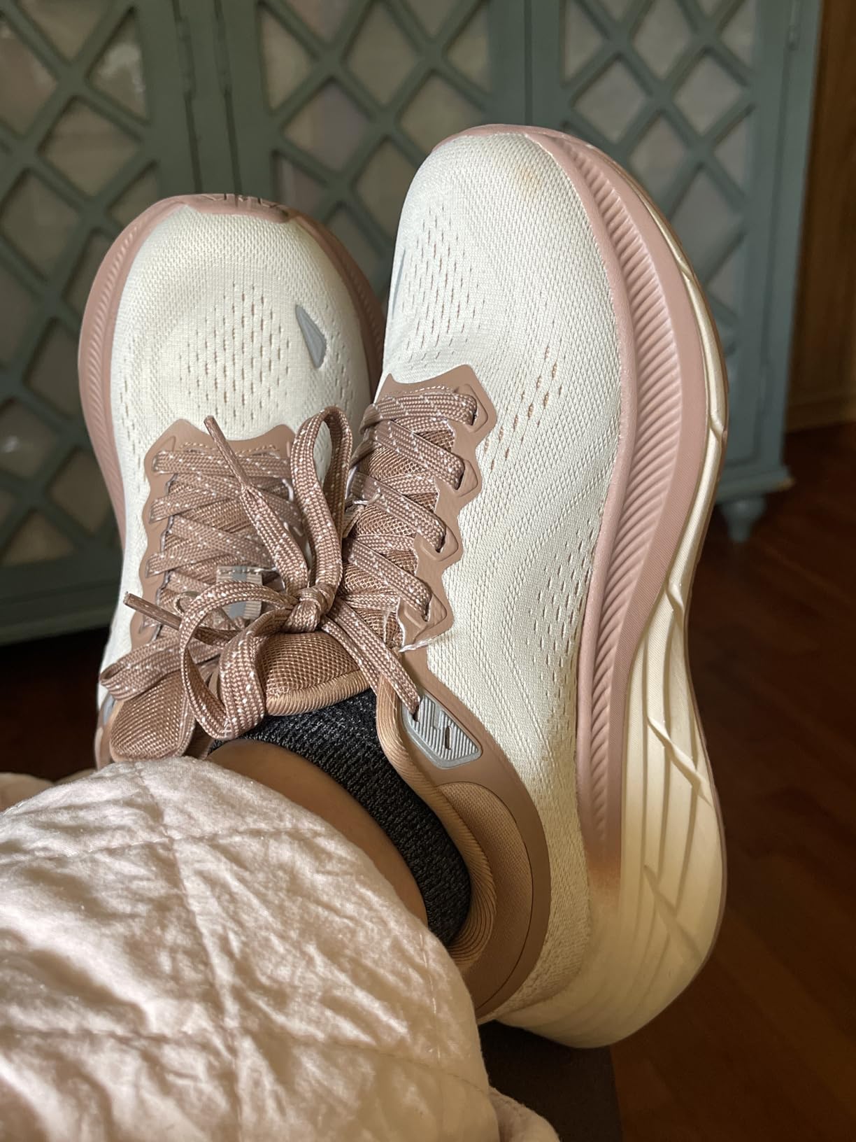 NORTIV 8 Women's Walking Shoes ActiveBreeze beige colorway showing cushioned design and breathable mesh upper