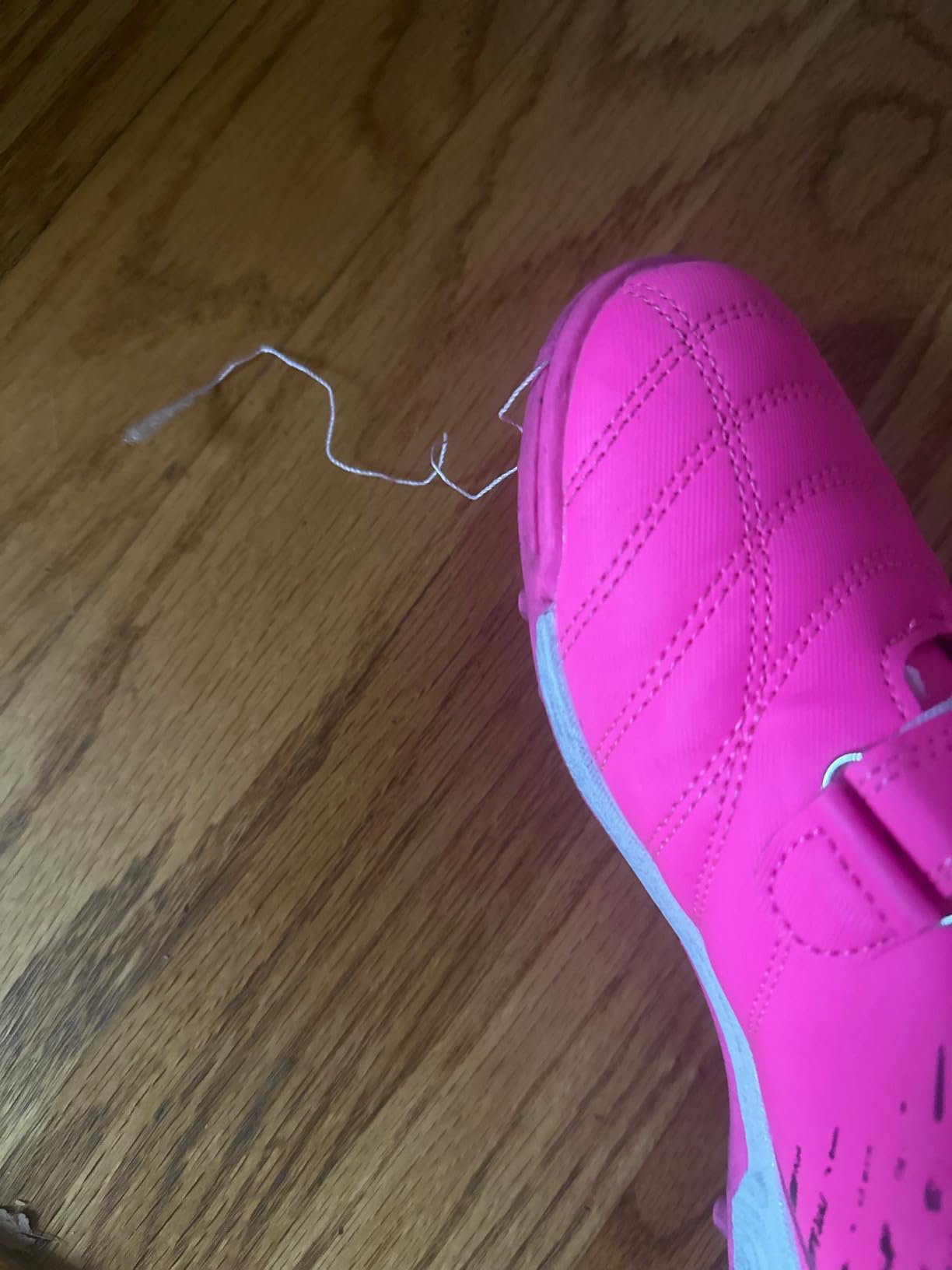 brooman kids soccer shoes blue colorway showing velcro closure and turf sole pattern