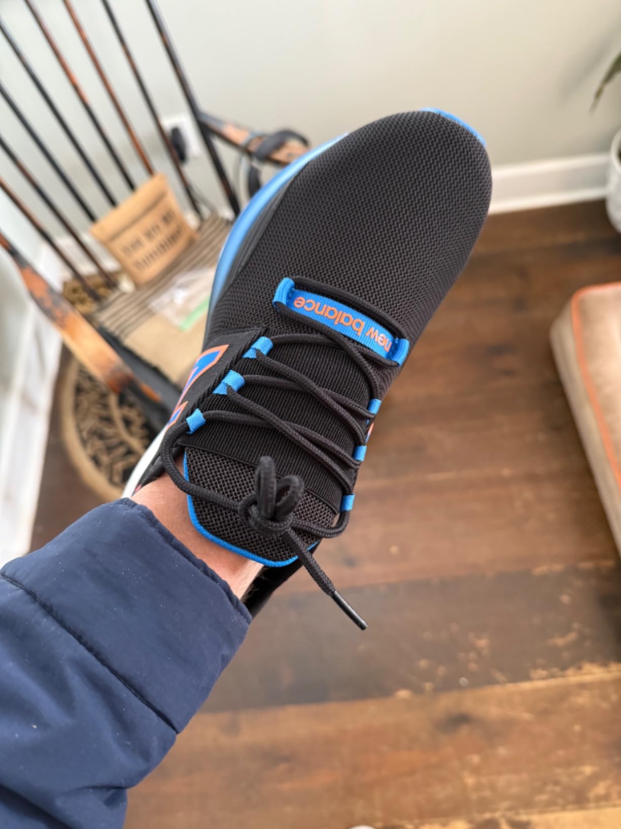 New Balance Men's Fresh Foam Roav V1 running shoe showing mesh upper and Fresh Foam midsole technology