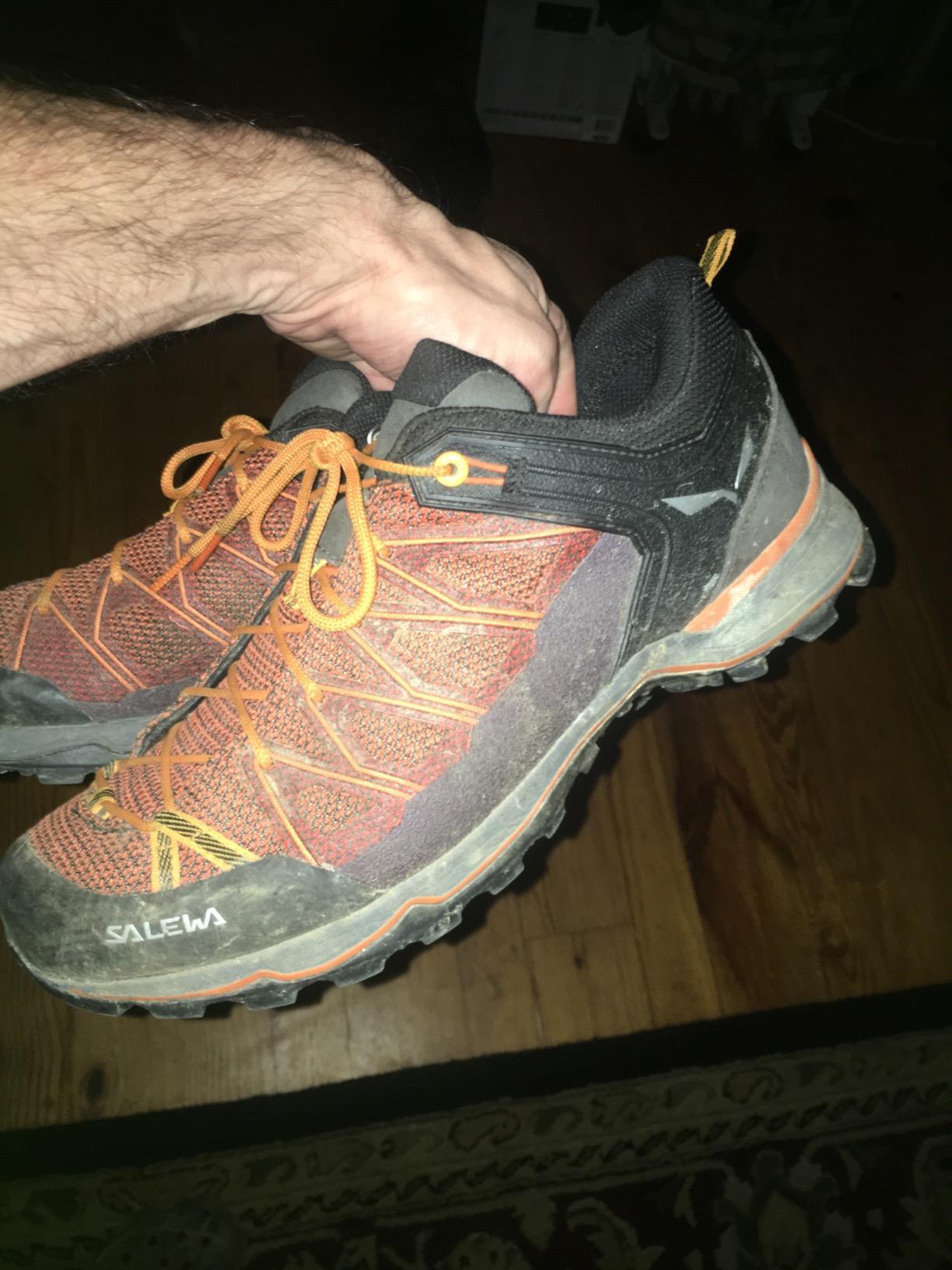 Salewa Mountain Trainer Lite hiking shoes Malta Fluo Green colorway showing technical design and aggressive outsole