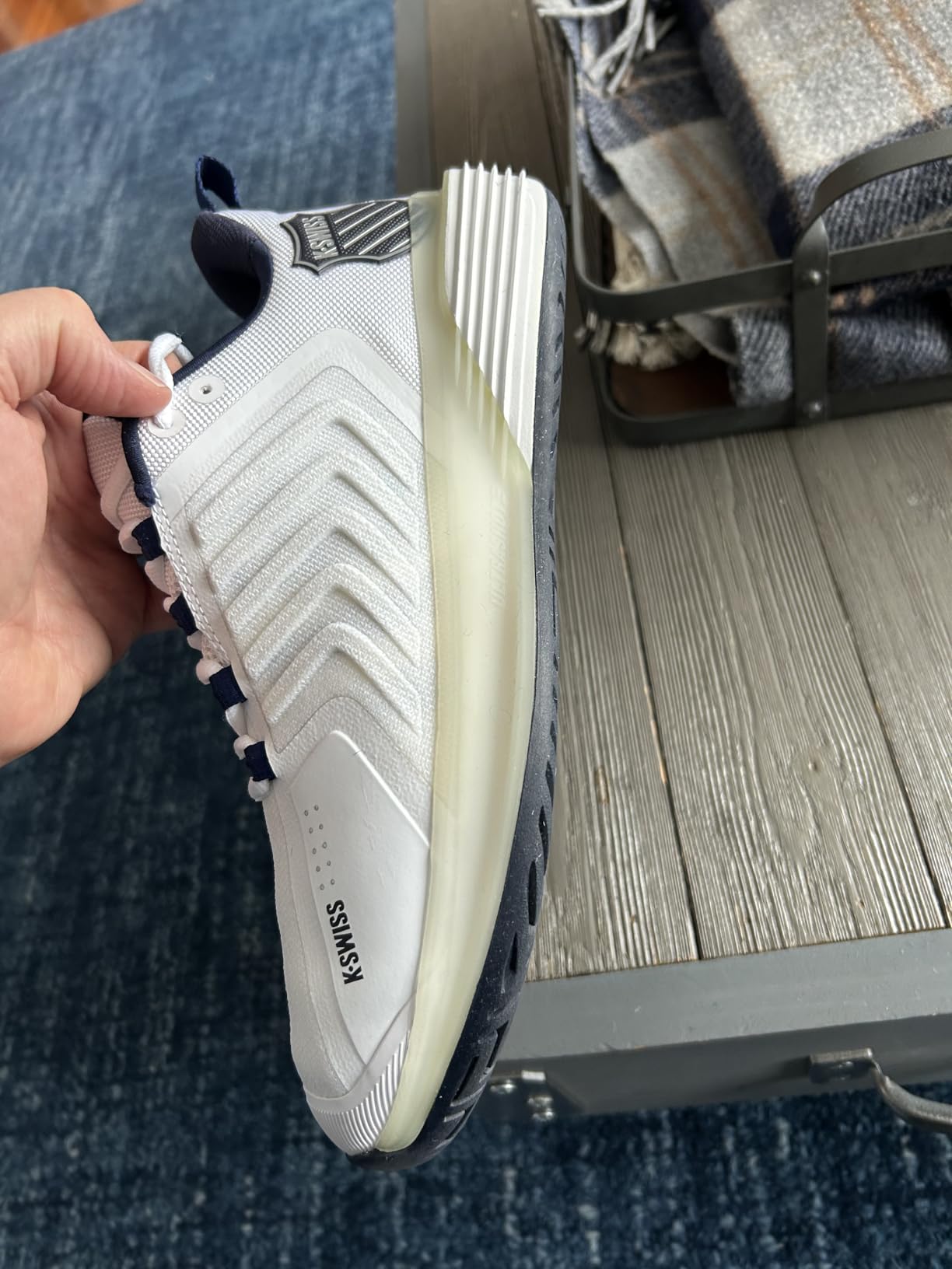 K-Swiss Ultrashot 3 sole pattern showing court traction design