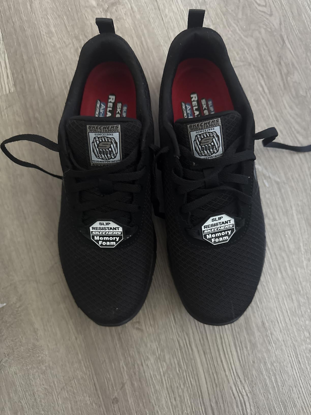 Skechers Women's Ghenter Bronaugh Food Service Shoe black slip-resistant work shoe