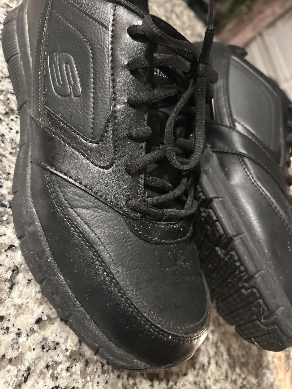 Skechers Nampa after months of use showing wear patterns on sole and upper