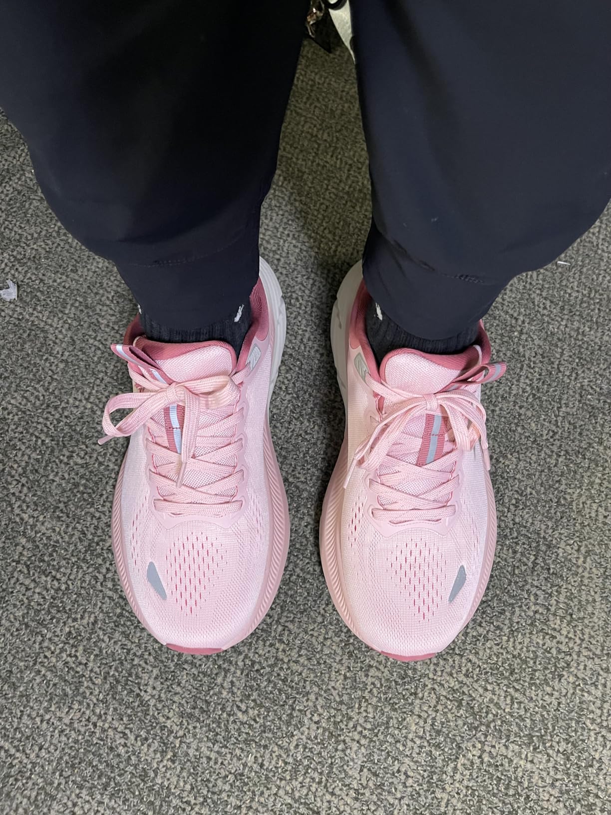 NORTIV 8 Walking Shoes during real-world use showing outsole traction pattern