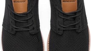 Bruno Marc Men's Knitflex Breeze Mesh Sneakers Oxfords Lace Up Lightweight Casual Walking Shoes