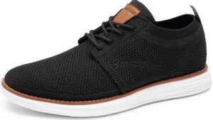 Bruno Marc Men's Knitflex Breeze Mesh Sneakers Oxfords Lace Up Lightweight Casual Walking Shoes