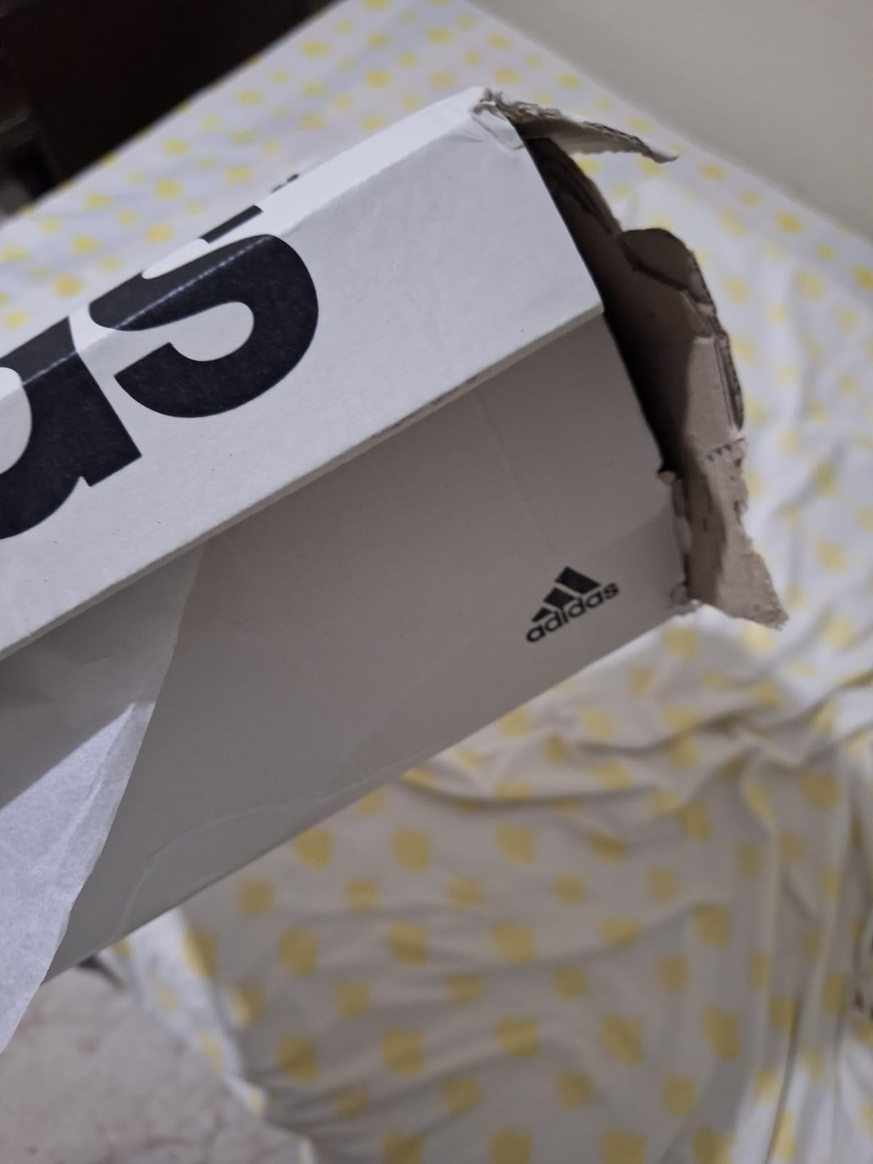 Adidas Advantage 2.0 sneaker showing wear patterns and construction details after months of use