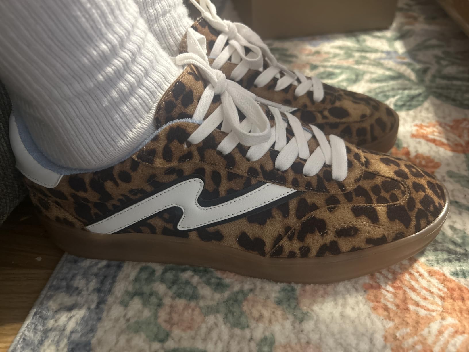 Madden Girl Giia sneaker side profile showing platform height and silhouette