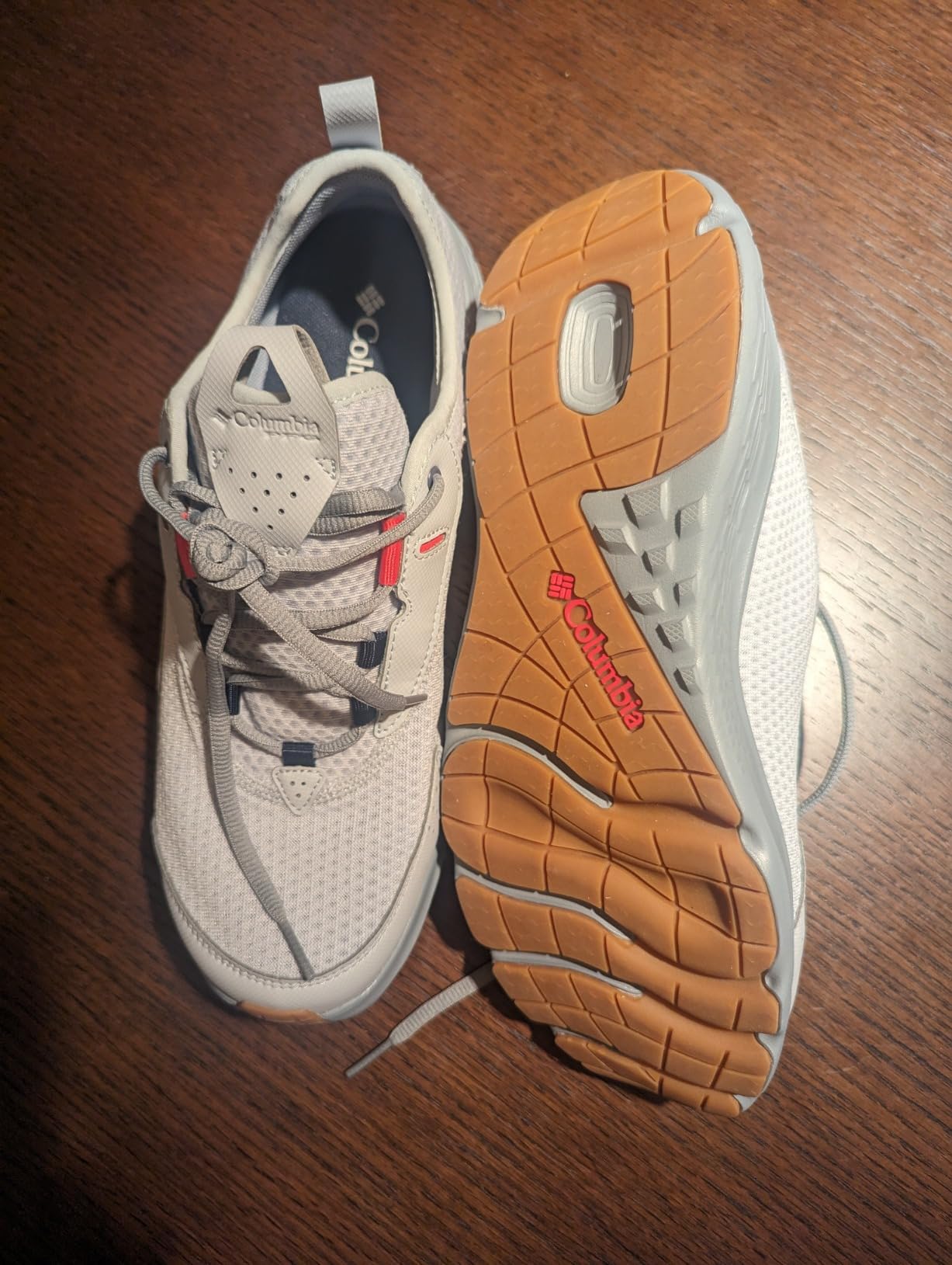 Columbia Men's Castback PFG Water Shoe showing navy blue canvas upper and razor-siped outsole