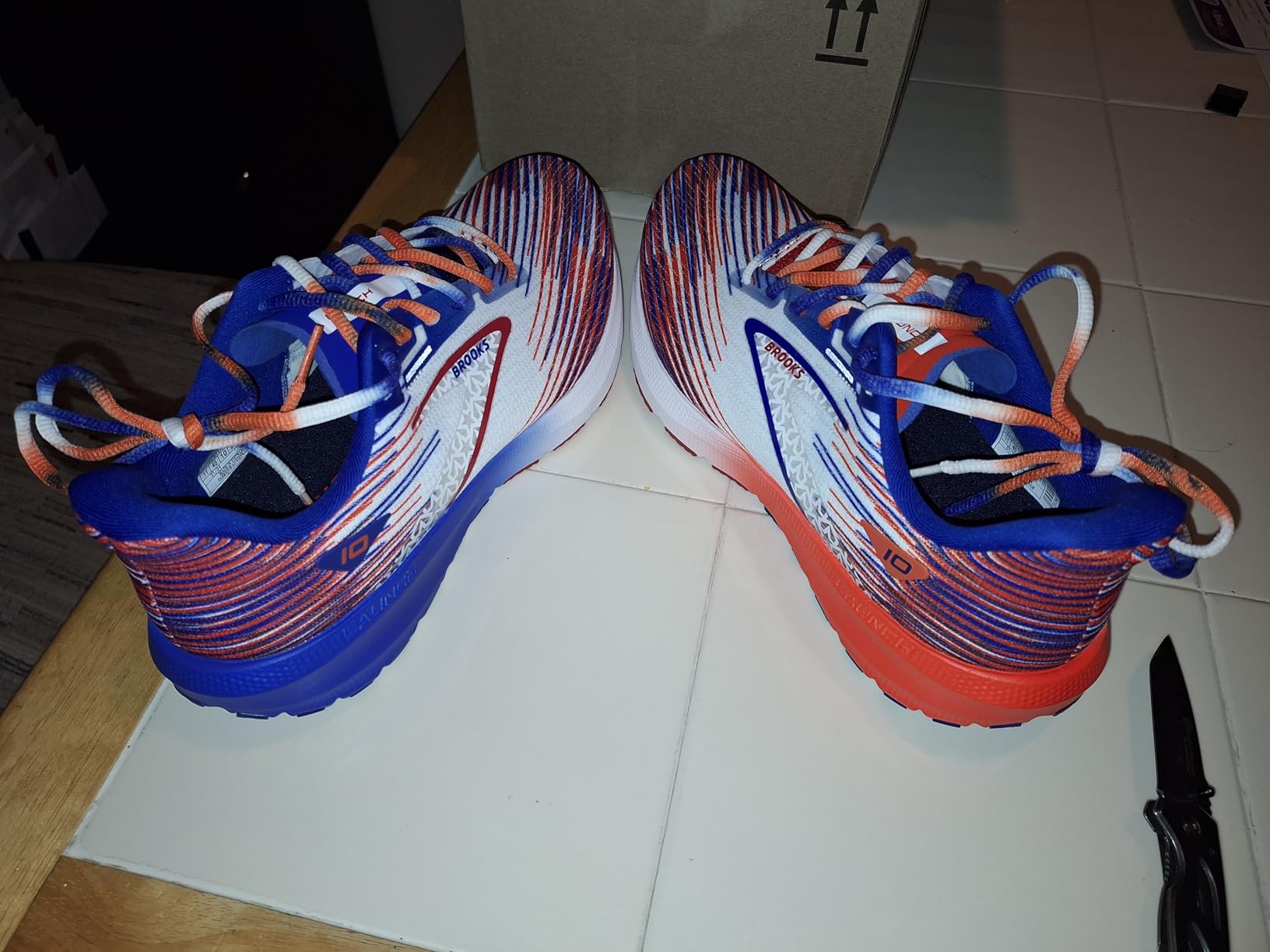 Brooks Launch 10 design details showing engineered mesh upper and performance fit construction