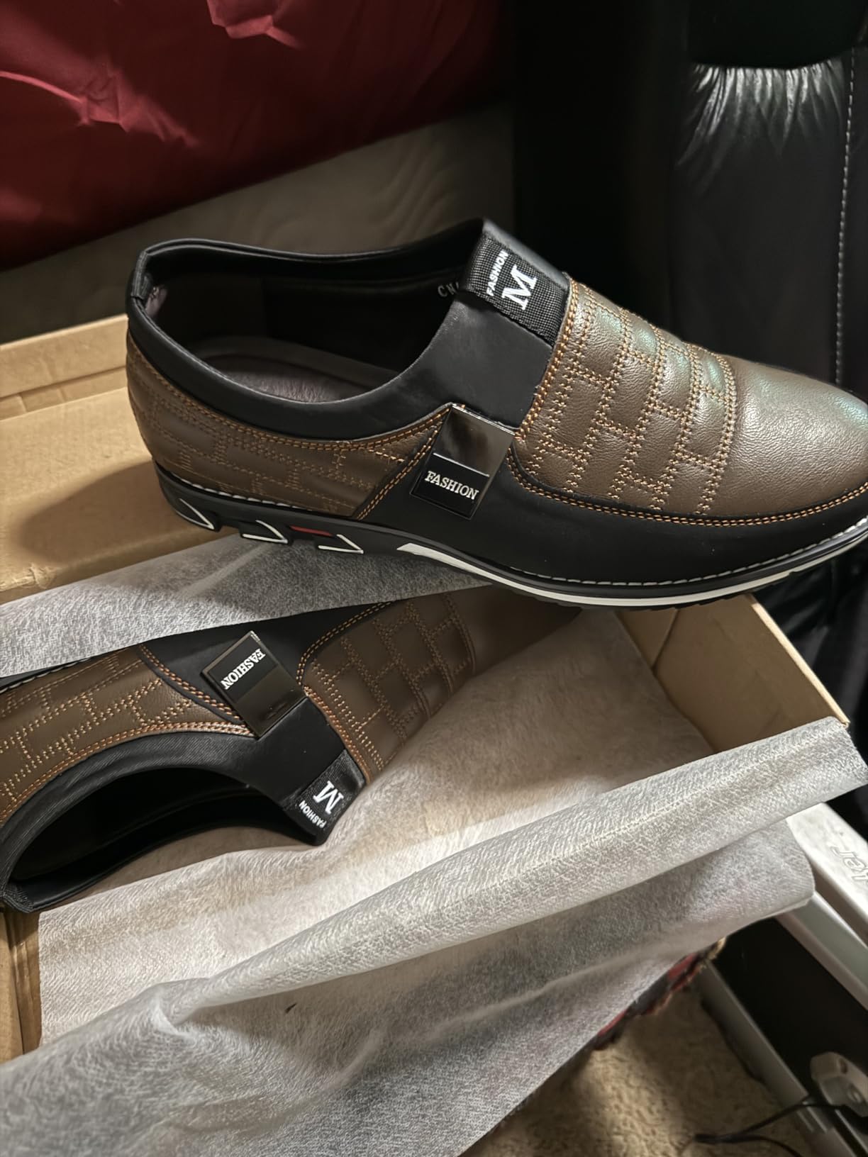 COSIDRAM shoes worn in professional office setting showing business casual styling