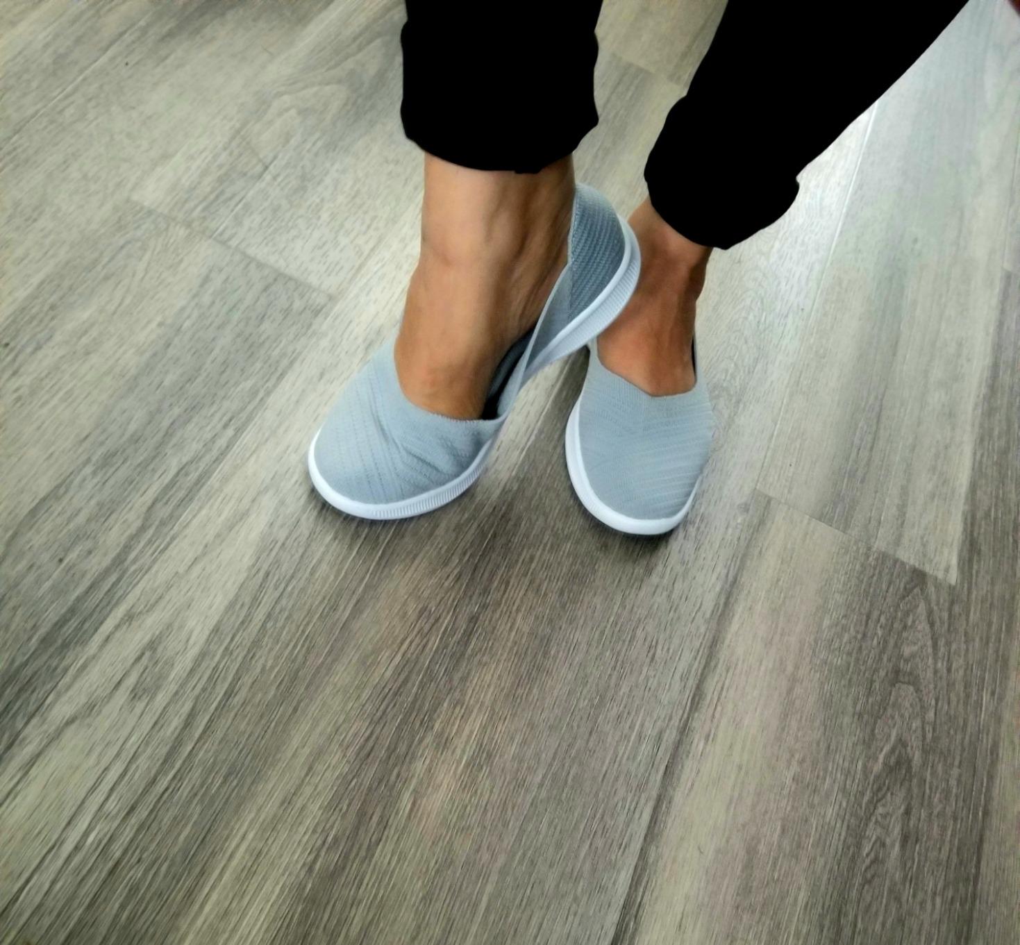 Multiple views of Konhill women's loafers showing different angles and fit