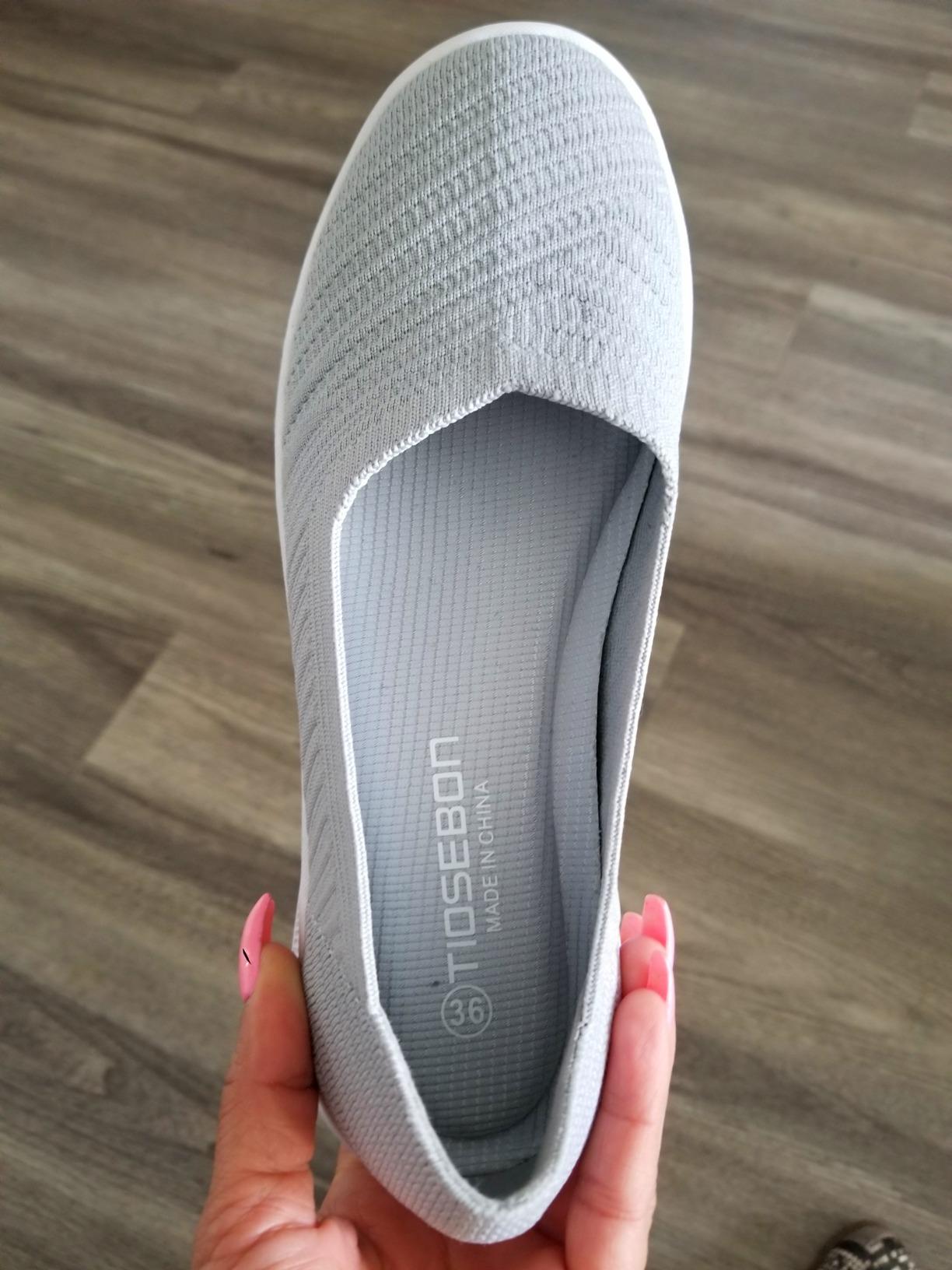 Side view of Konhill loafers showing profile and heel height