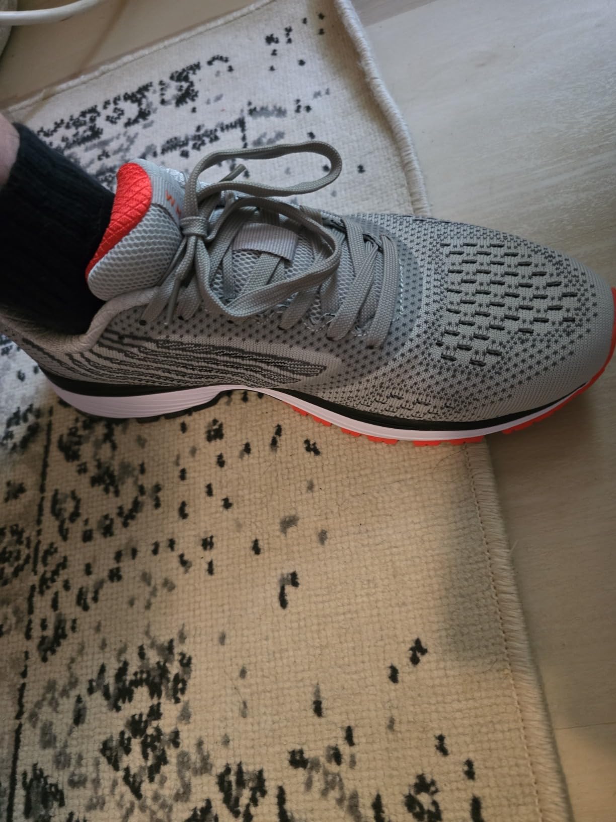 Joomra Whitin shoes tested on road showing tread pattern and wear after use