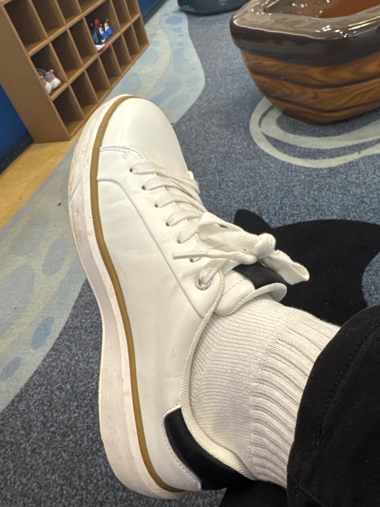 Bruno Marc sneakers detail shot showing PU upper construction and build quality