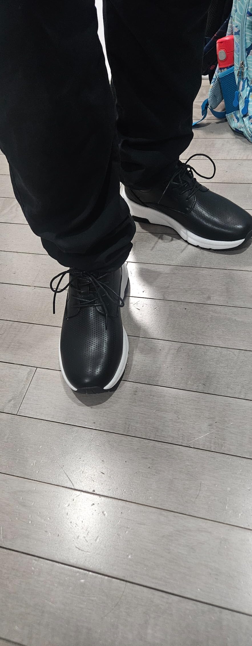 Bruno Marc Men's Dress Sneakers Black Oxford Style