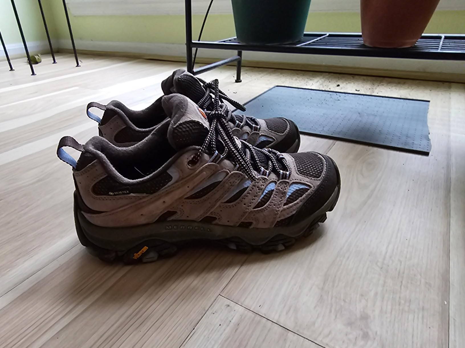 Merrell Women's Moab 3 Gore-Tex hiking shoe showing waterproof construction and Vibram outsole