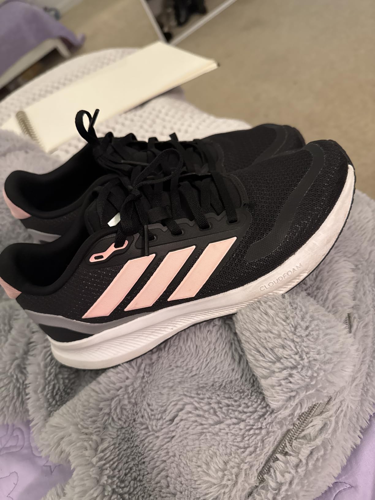 Adidas Run Falcon 5 in action showing flexibility and comfort during toddler play