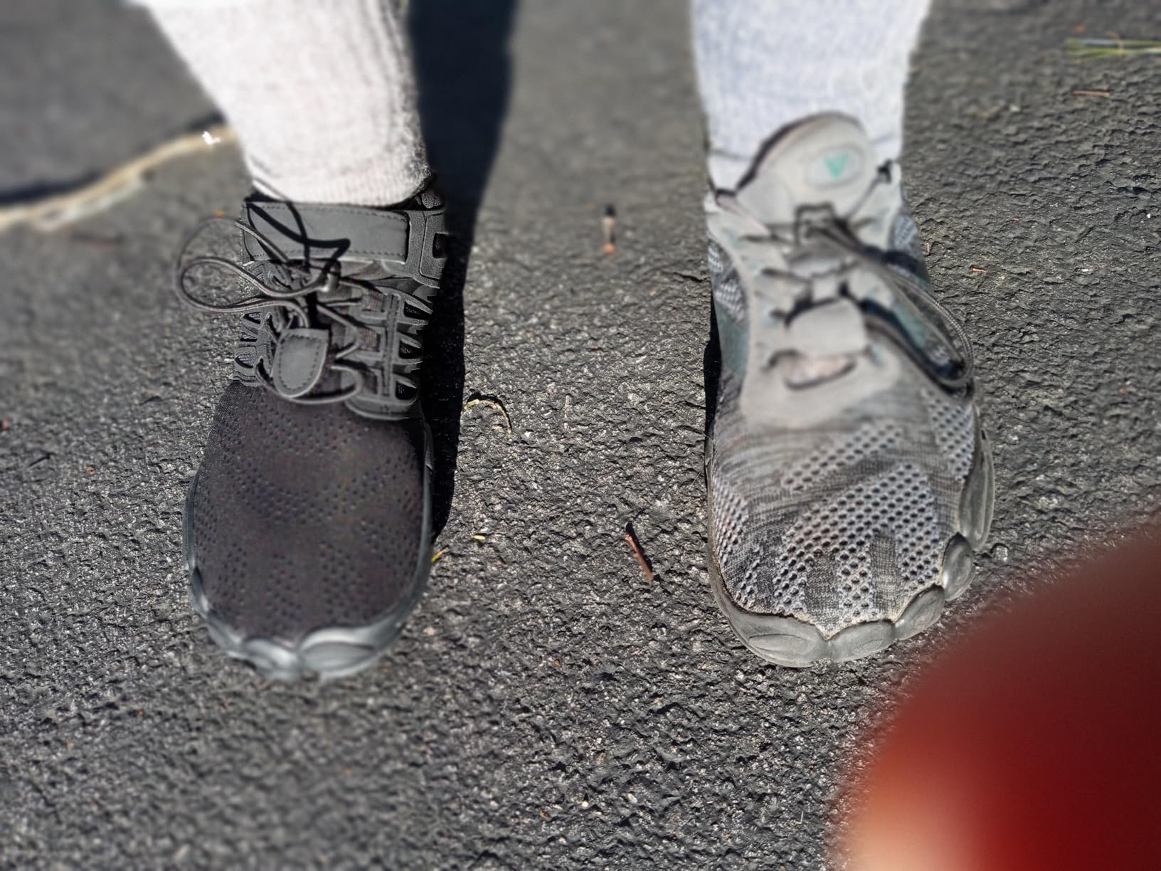 Side view of Joomra barefoot shoes showing zero drop profile and flexible sole construction