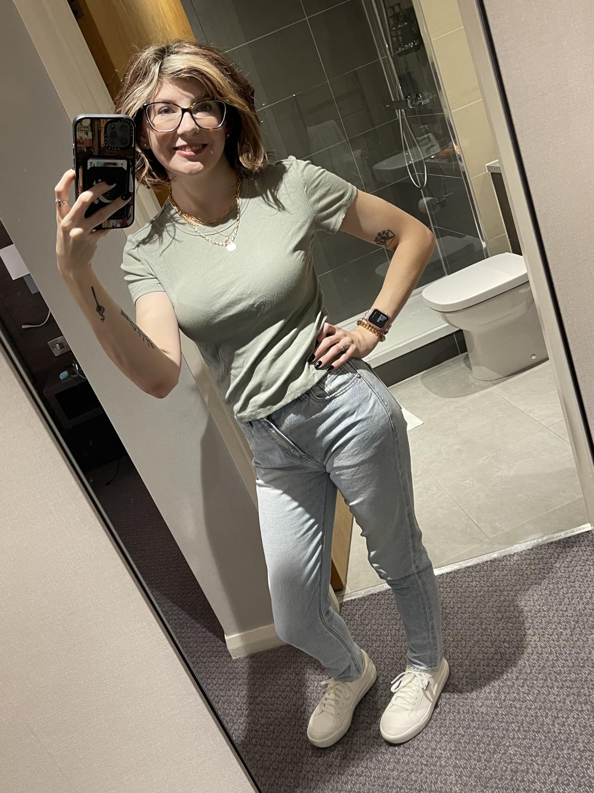 Dr. Scholl's Time Off sneakers shown with travel outfit demonstrating versatility