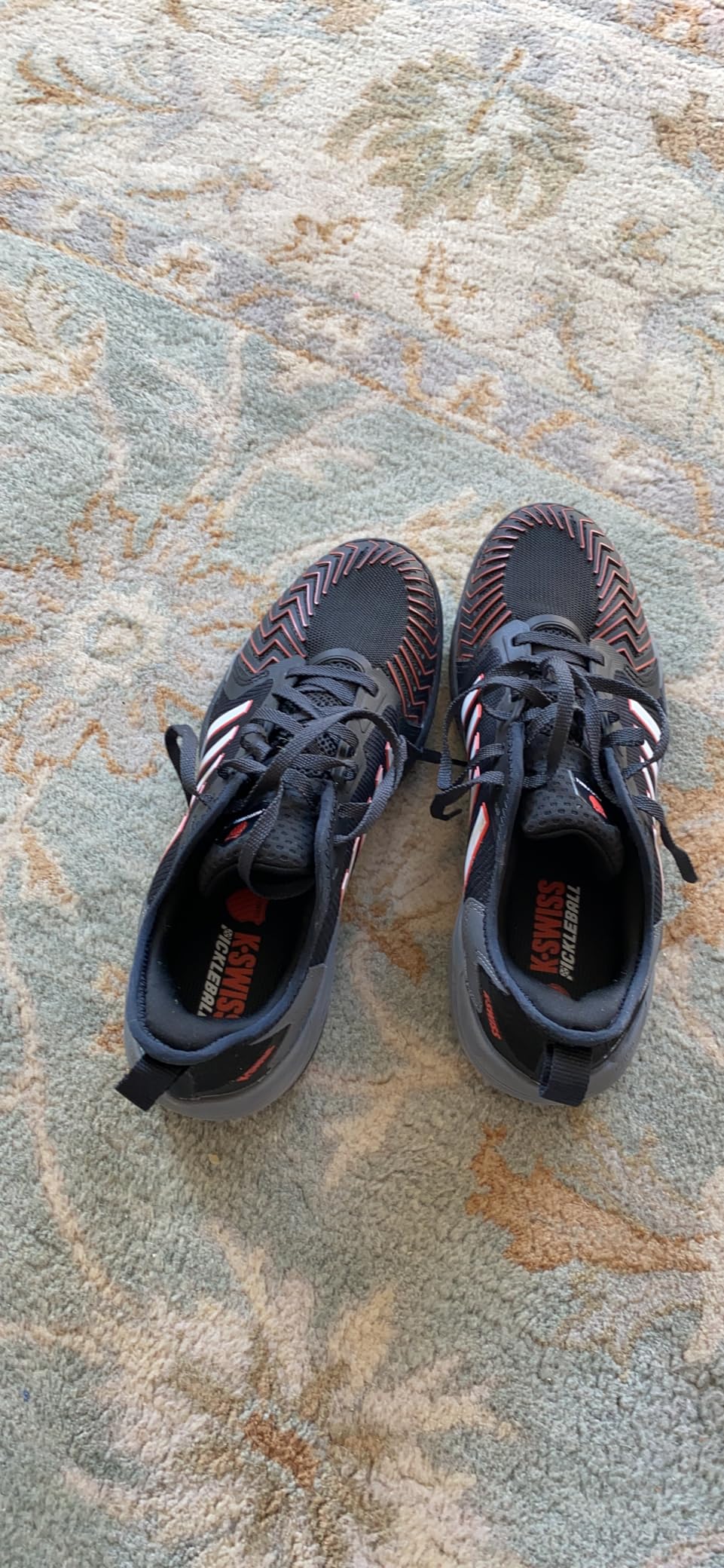 K-Swiss Pickleball Supreme performance testing on indoor court showing lateral movement capabilities