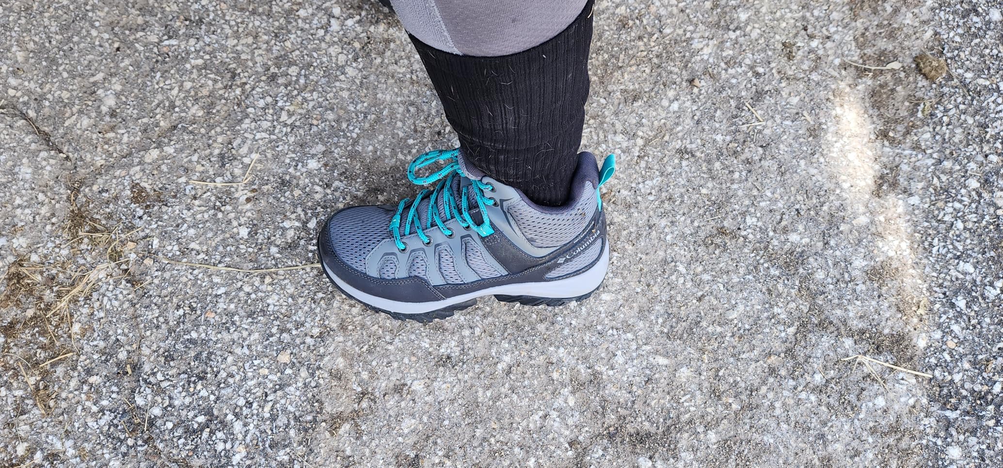 Columbia Women's Granite Trail boot showing sole pattern and waterproof construction