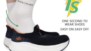 Jackshibo Mens Slip On Walking Shoes