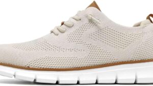 Kvovzo Men's Casual Dress Shoes Fashion Walking Sneakers Mesh Business Oxfords