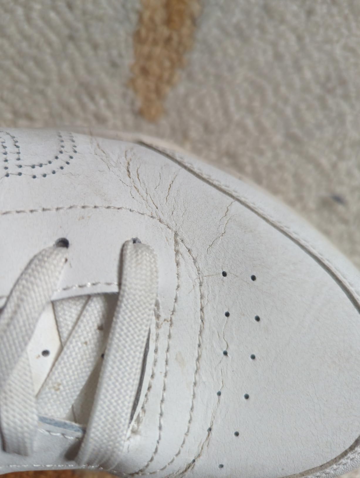 Showing wear patterns after several months of pickleball use