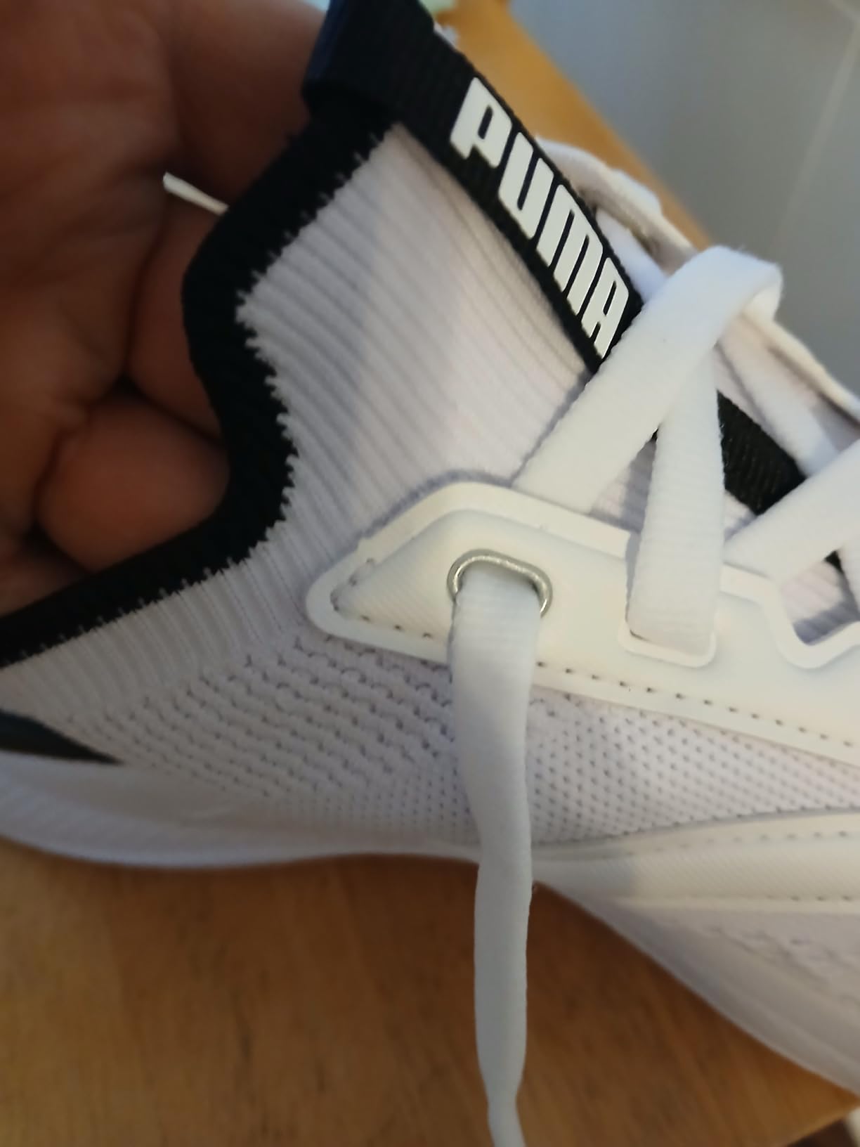 Side profile comparison showing platform height of Softride Mayve vs regular sneaker