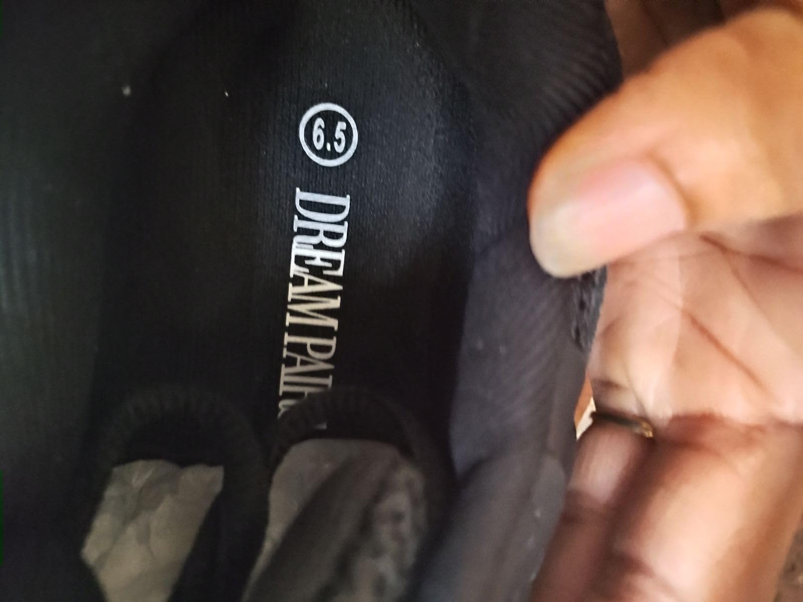 DREAM PAIRS Women's Platform Chunky Fashion Sneakers white colorway showing 2.5 inch platform sole height