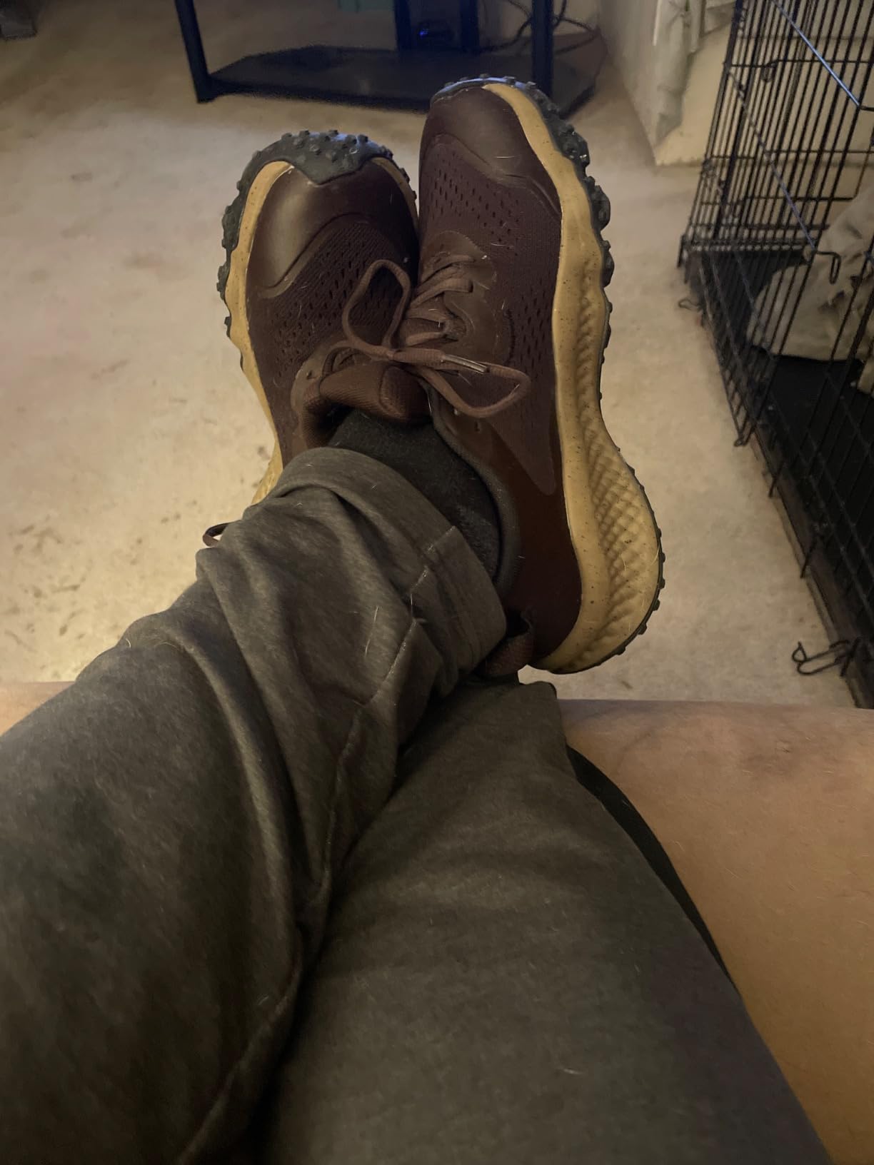 Under Armour Charged Maven Trail Running Shoe - brown and gray colorway