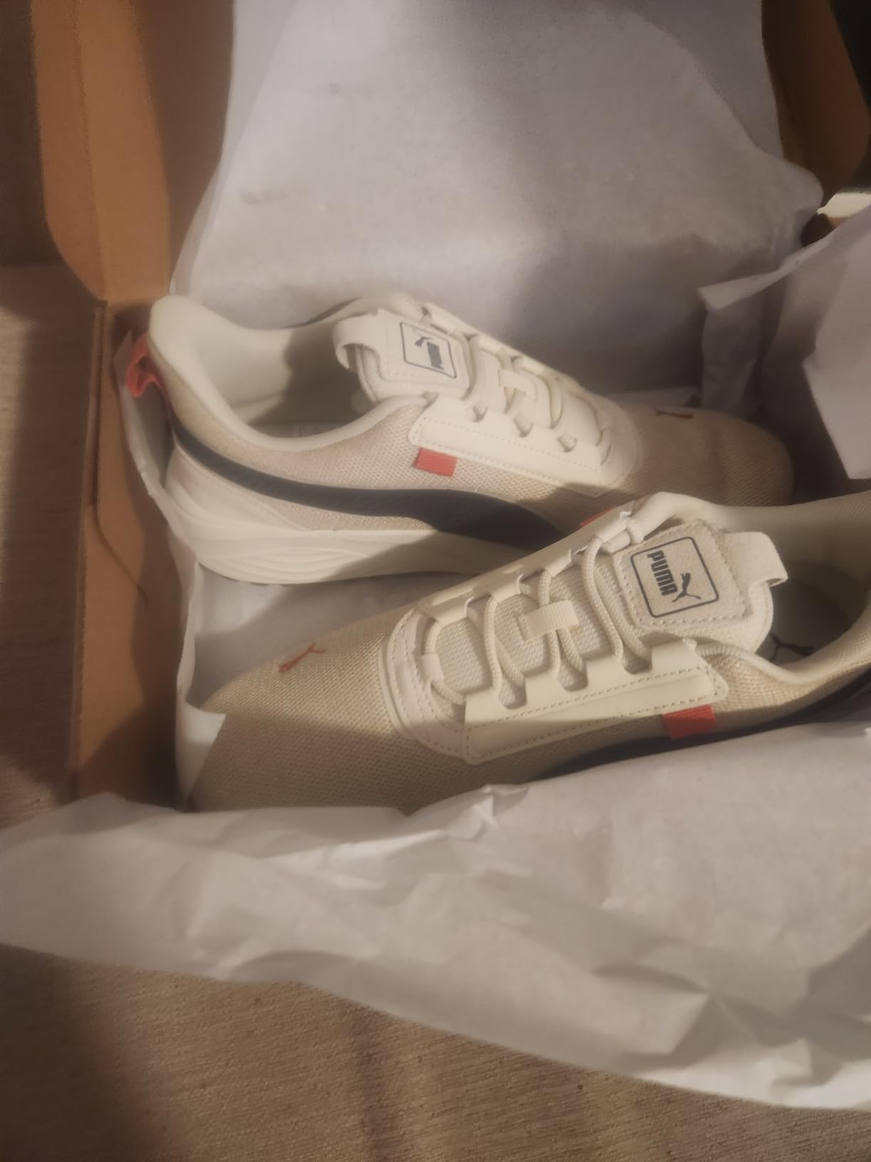 PUMA Pacer 23 detailed side view showing textile upper and EVA midsole construction