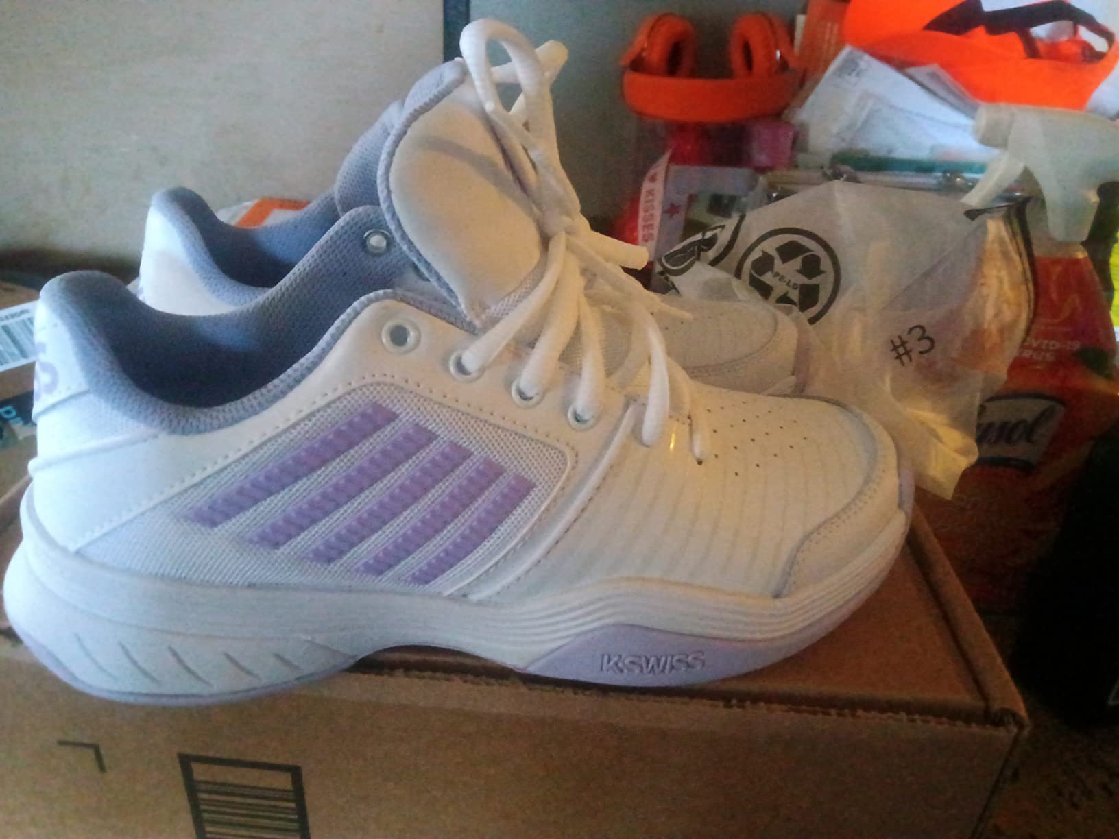 K-Swiss Court Express side profile showing midsole cushioning system