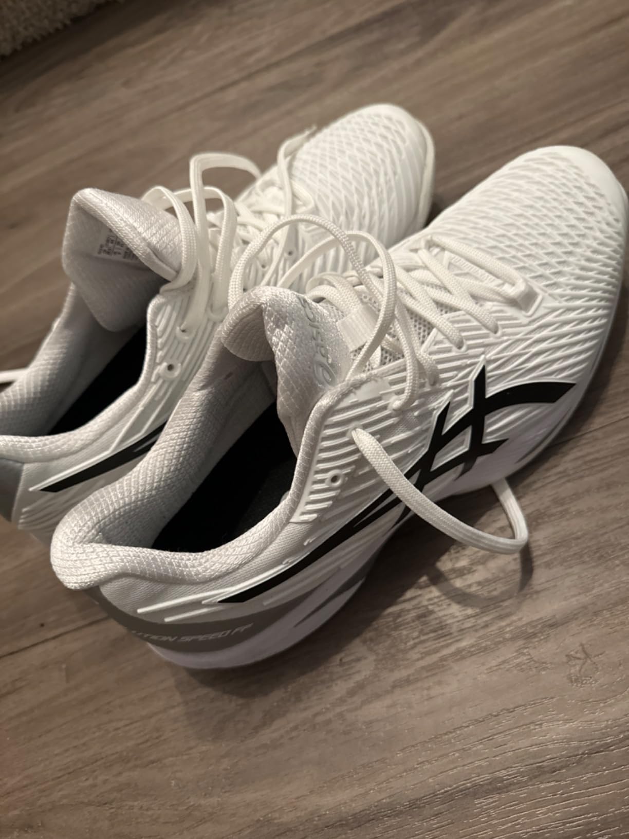 ASICS Solution Speed FF 2 tennis shoes white black colorway showing all-court design