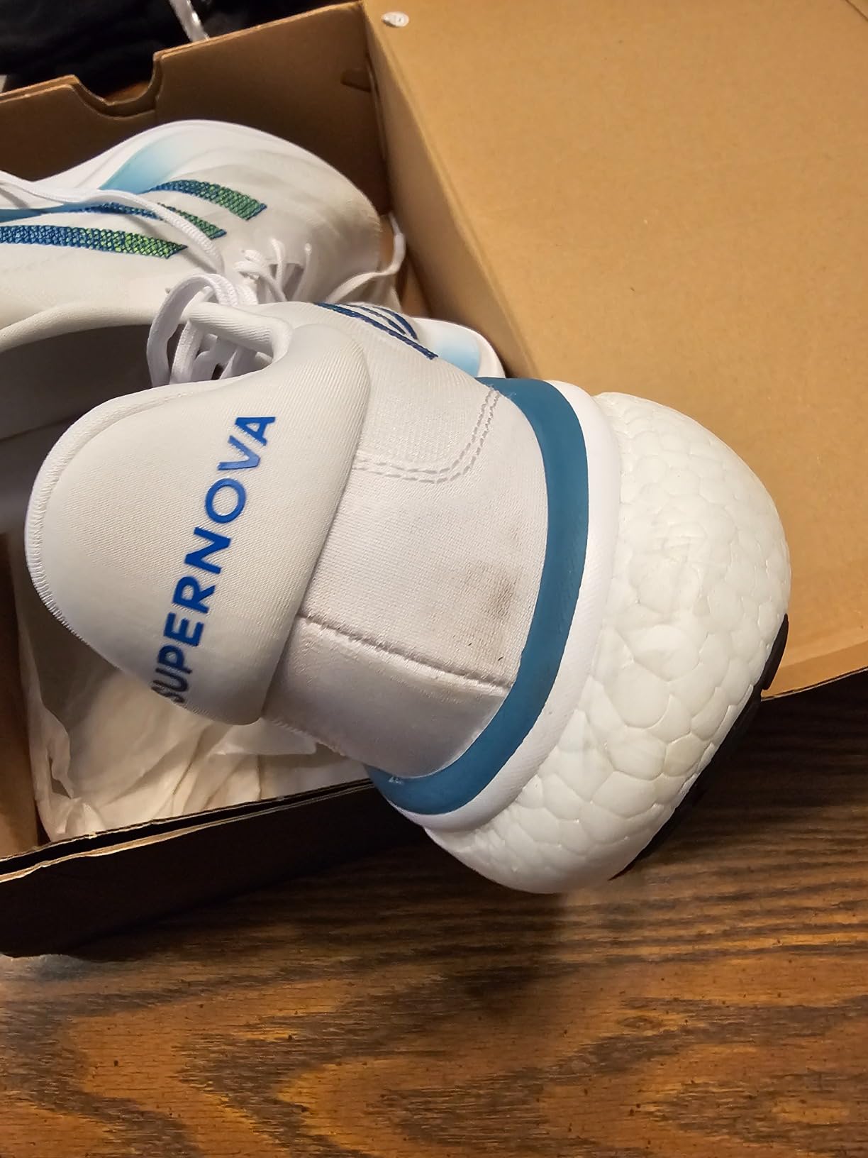 Adidas Supernova 3 Primeweave mesh upper construction detail showing breathable design