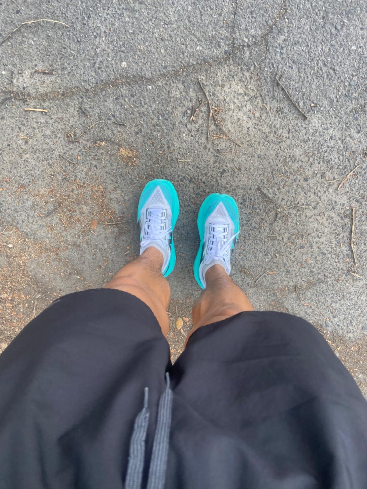 New Balance FuelCell Rebel V4 in action during a tempo run showing dynamic performance on road surfaces