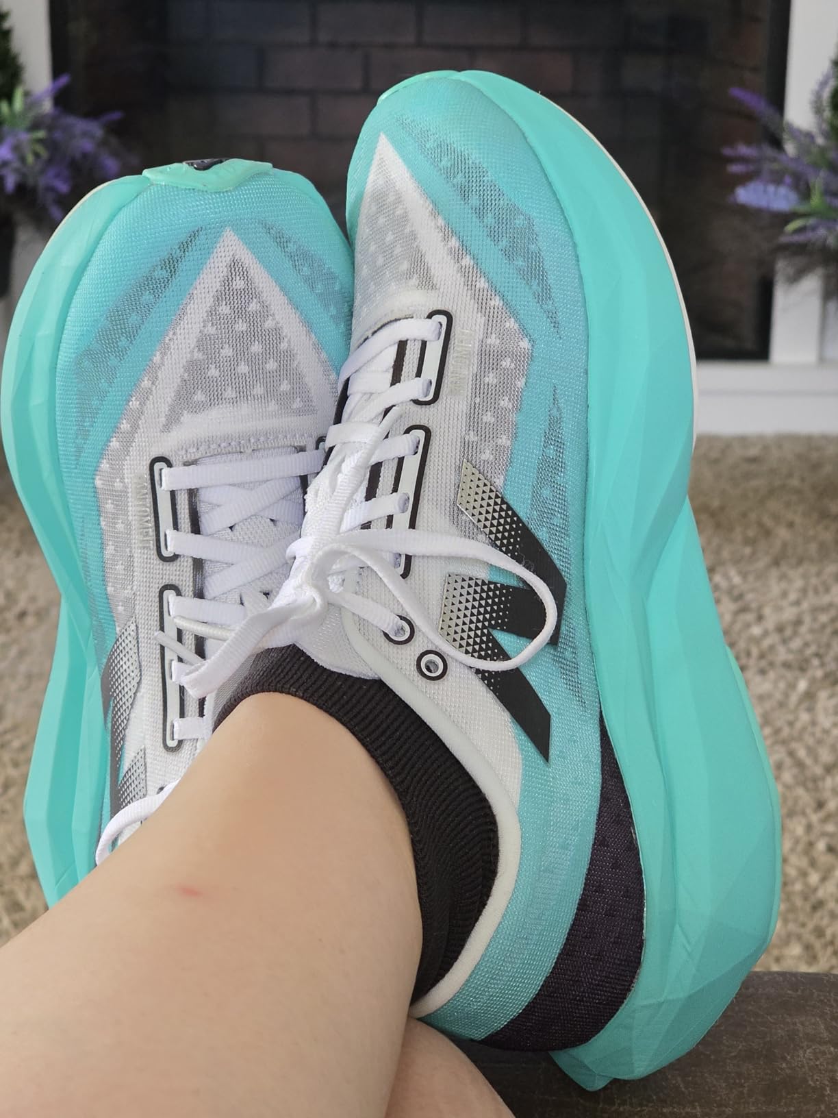 New Balance Women's FuelCell Rebel V4 running shoes lightweight mesh upper design