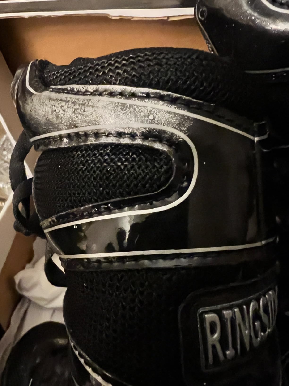 Ringside Diablo Boxing Shoes - Full product view on black background