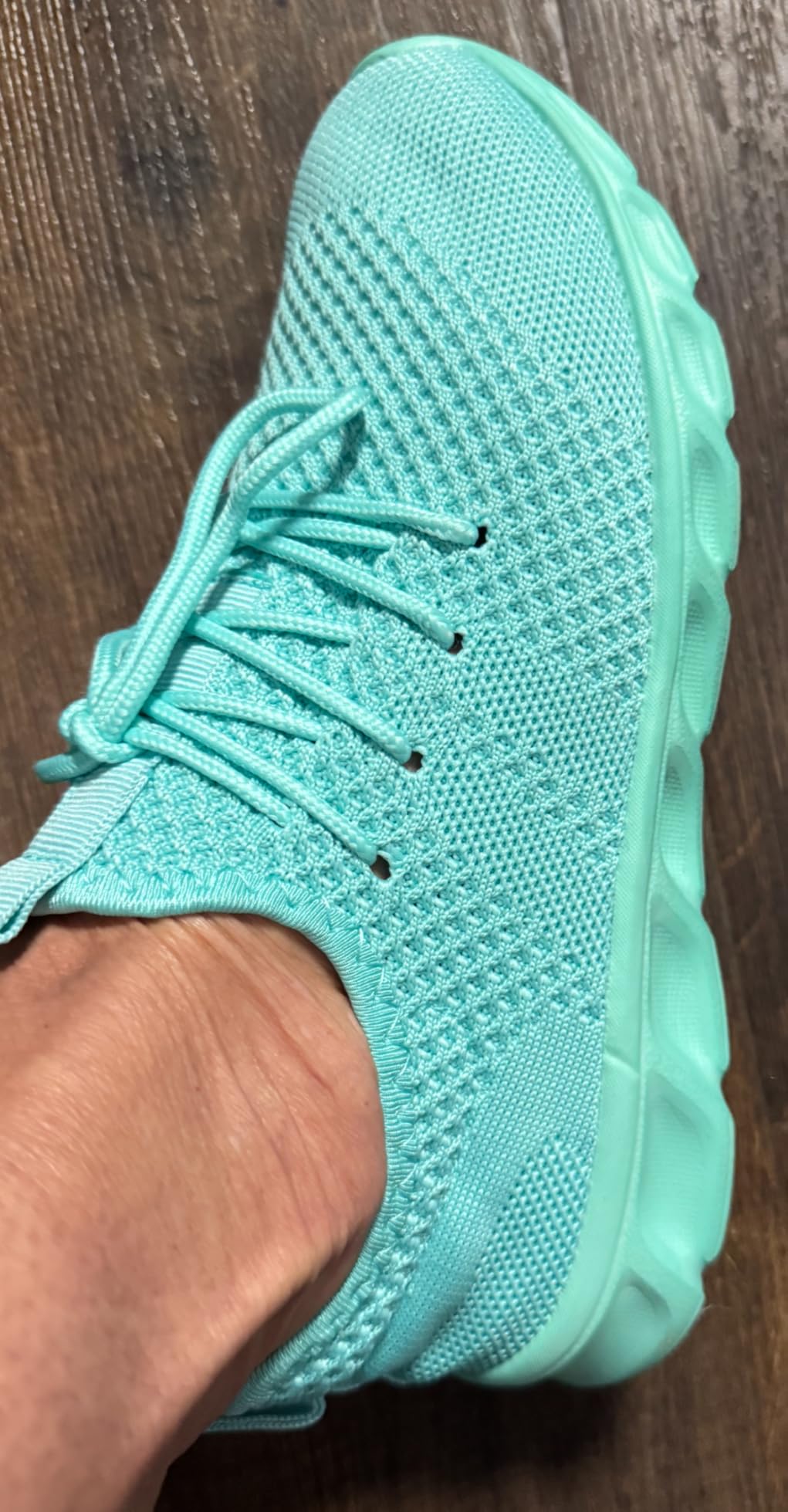 Tvtaop sneakers being worn during workout showing flexibility in motion