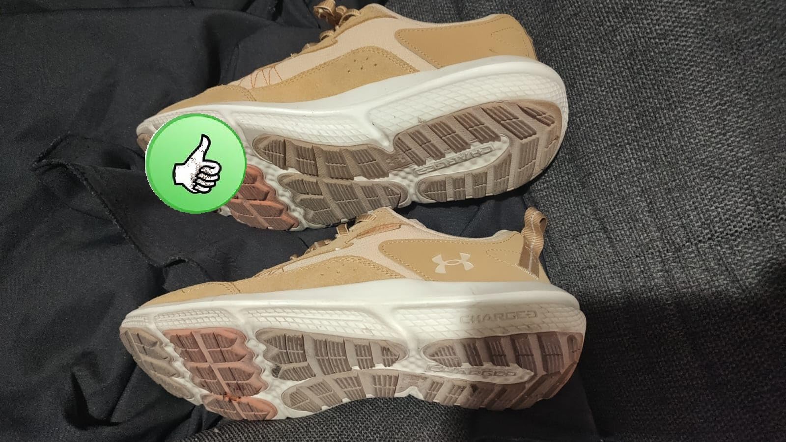 Under Armour Charged Verssert 2 brown tan colorway showing ripstop upper and suede overlays
