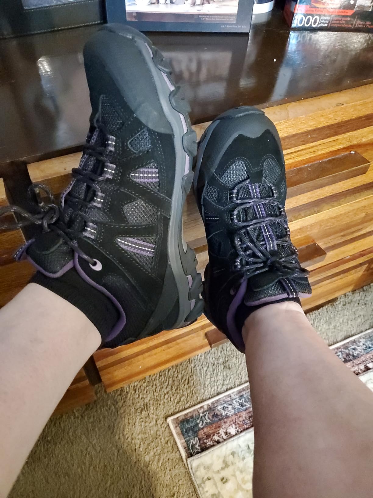 CAMELSPORTS Women's Hiking Shoes detail view showing lacing and upper construction