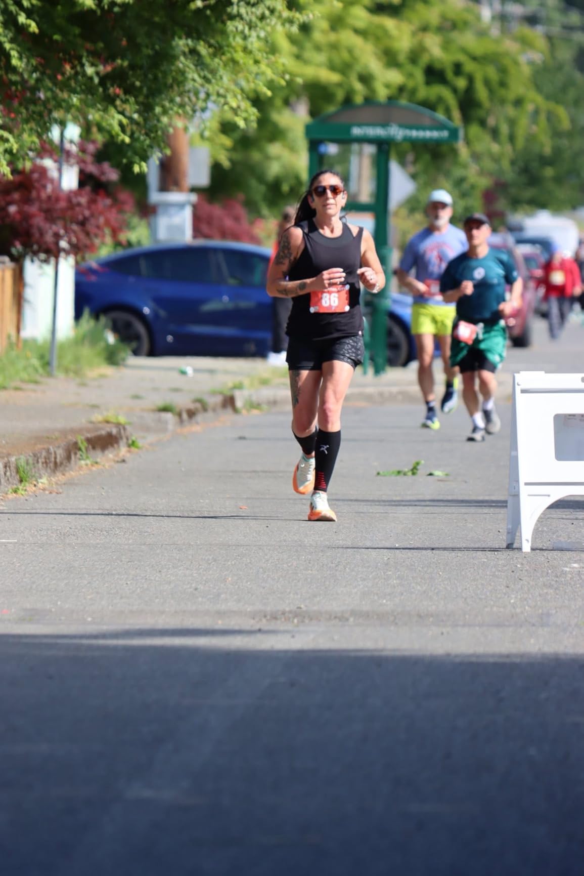 Side profile showing FuelCell midsole geometry and stack height design
