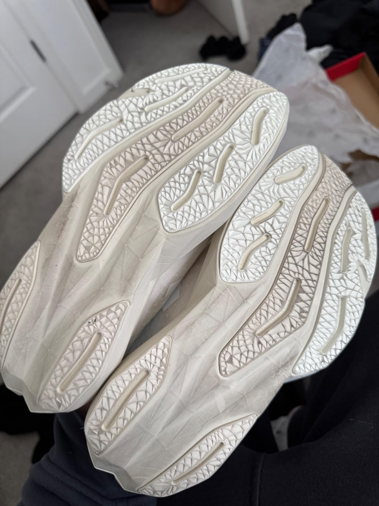 Multiple views of New Balance FuelCell Rebel V4 showing versatile design for tempo training and speed work