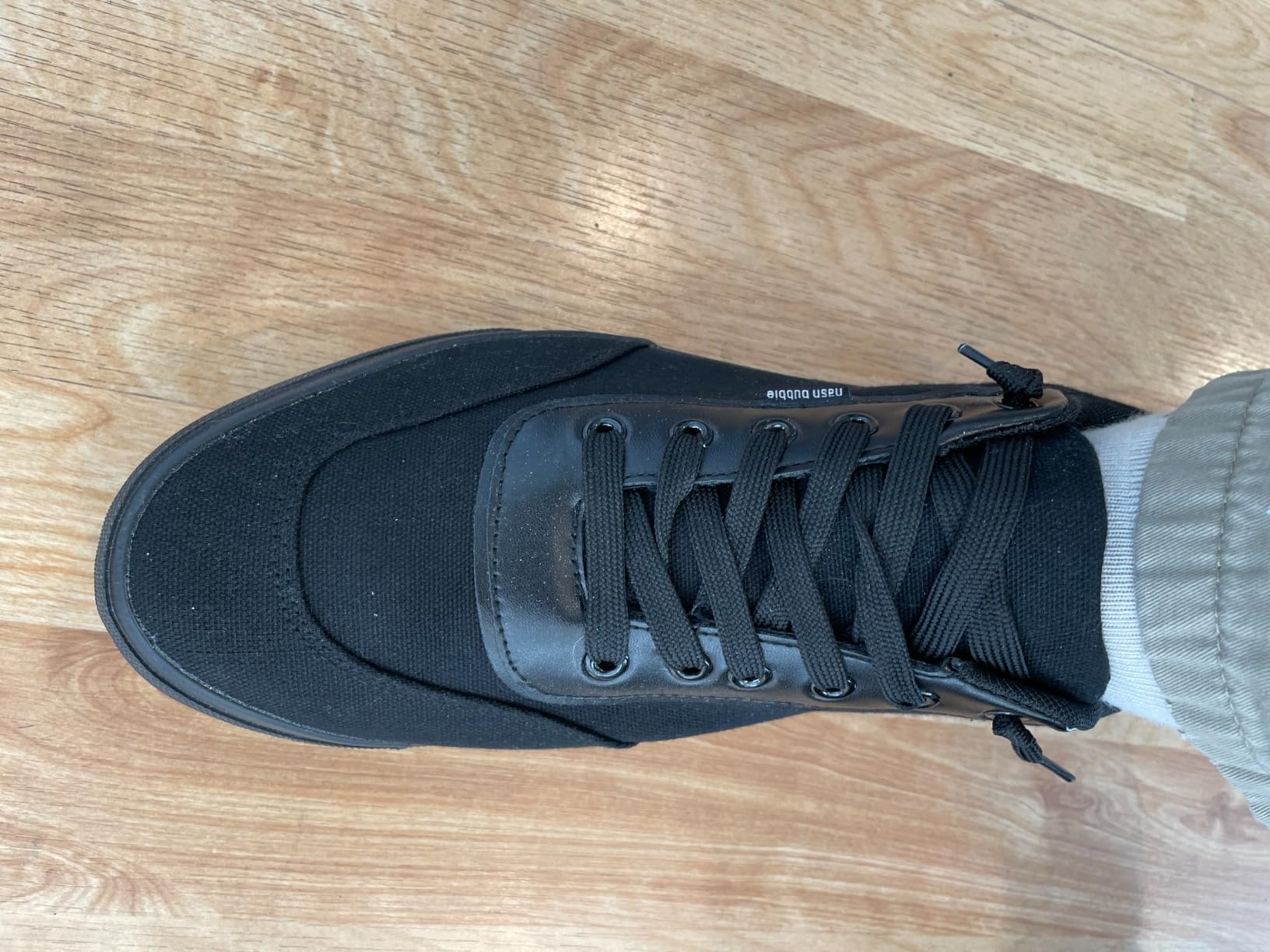 Hash Bubbie sneakers worn in casual setting